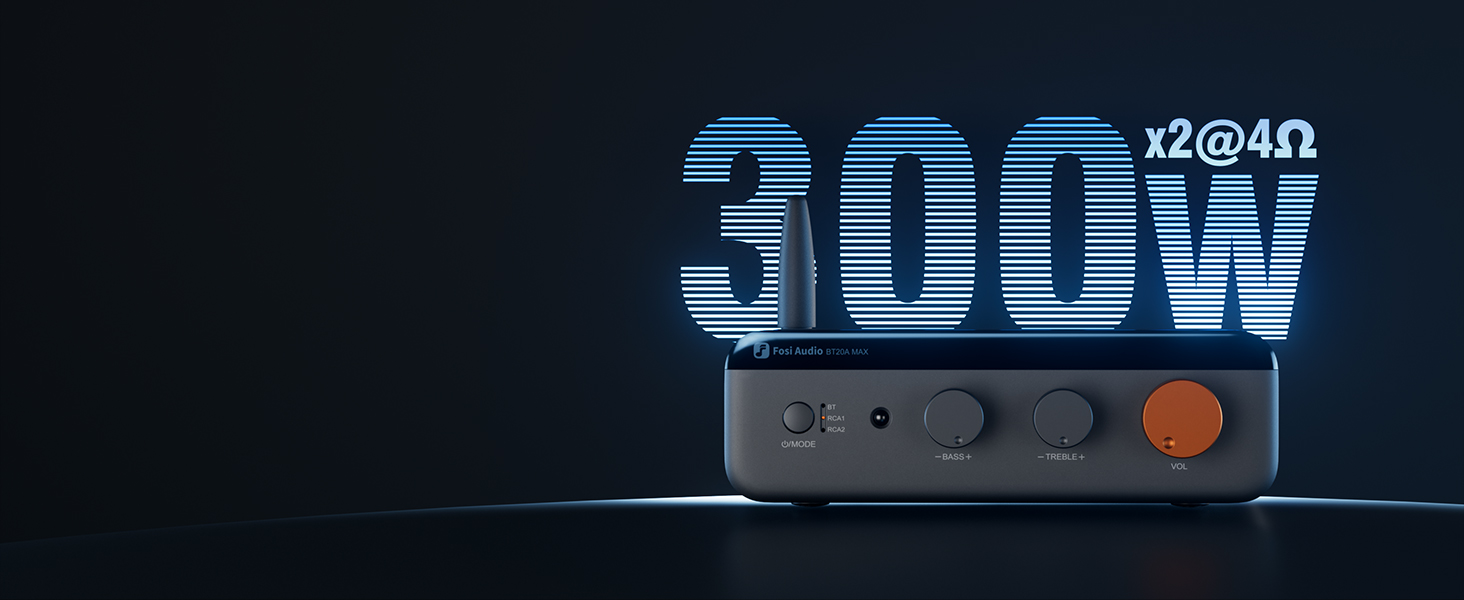 Wzmacniacz Fosi Audio BT20A MAX o mocy 300 W na kanał